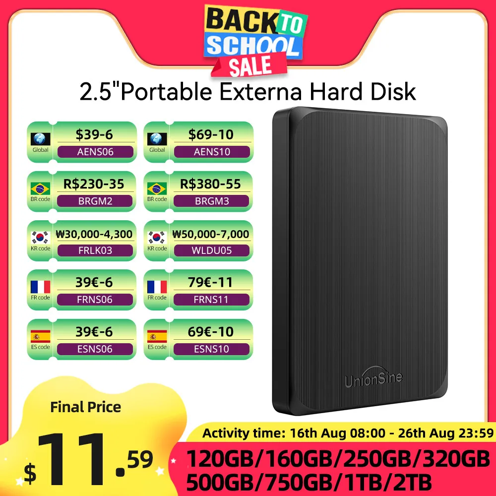 2.5インチ HDD 12点 1TB×3、500GB×7、250GB、160GB