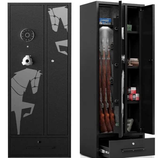 

Gun cabinet All steel long gun safe Electronic password gun box