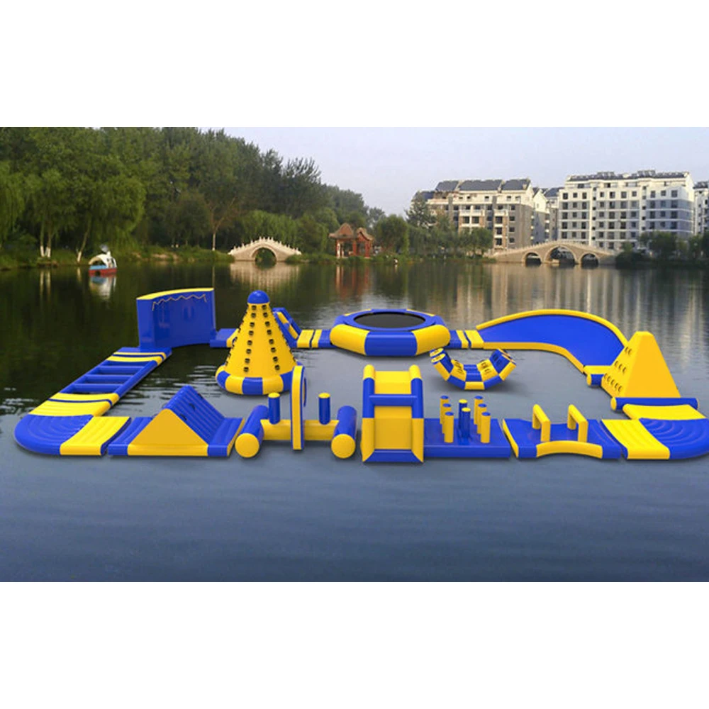 Aqua Park Inflatable Water Park Obstacle Course Challenge Game