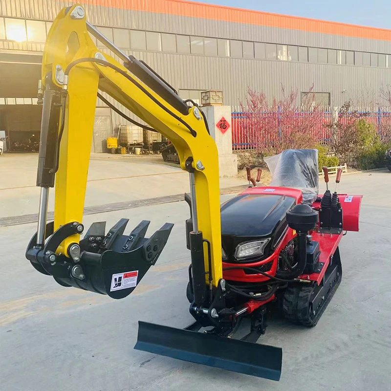 

Многофункциональный мини-культиватор для сельского хозяйства с высокой производительностью, гусеничный трактор-экскаватор