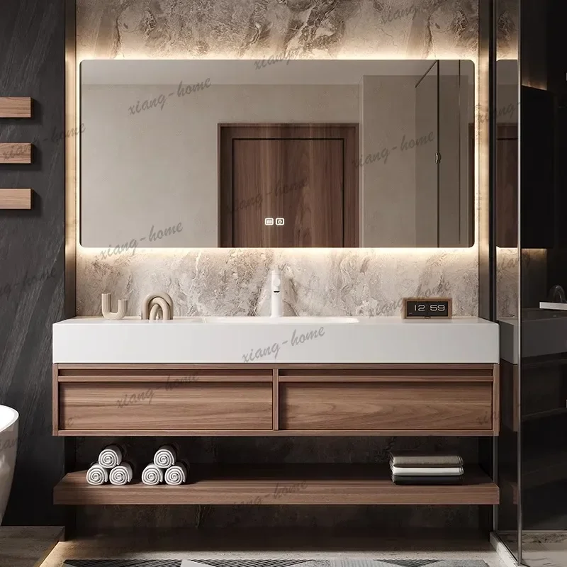 PG Bathroom Vanity Sink Cabinet Waterproof Bathroom Cabinet Set Manufacturer Wholesale for Bedroom Customizable