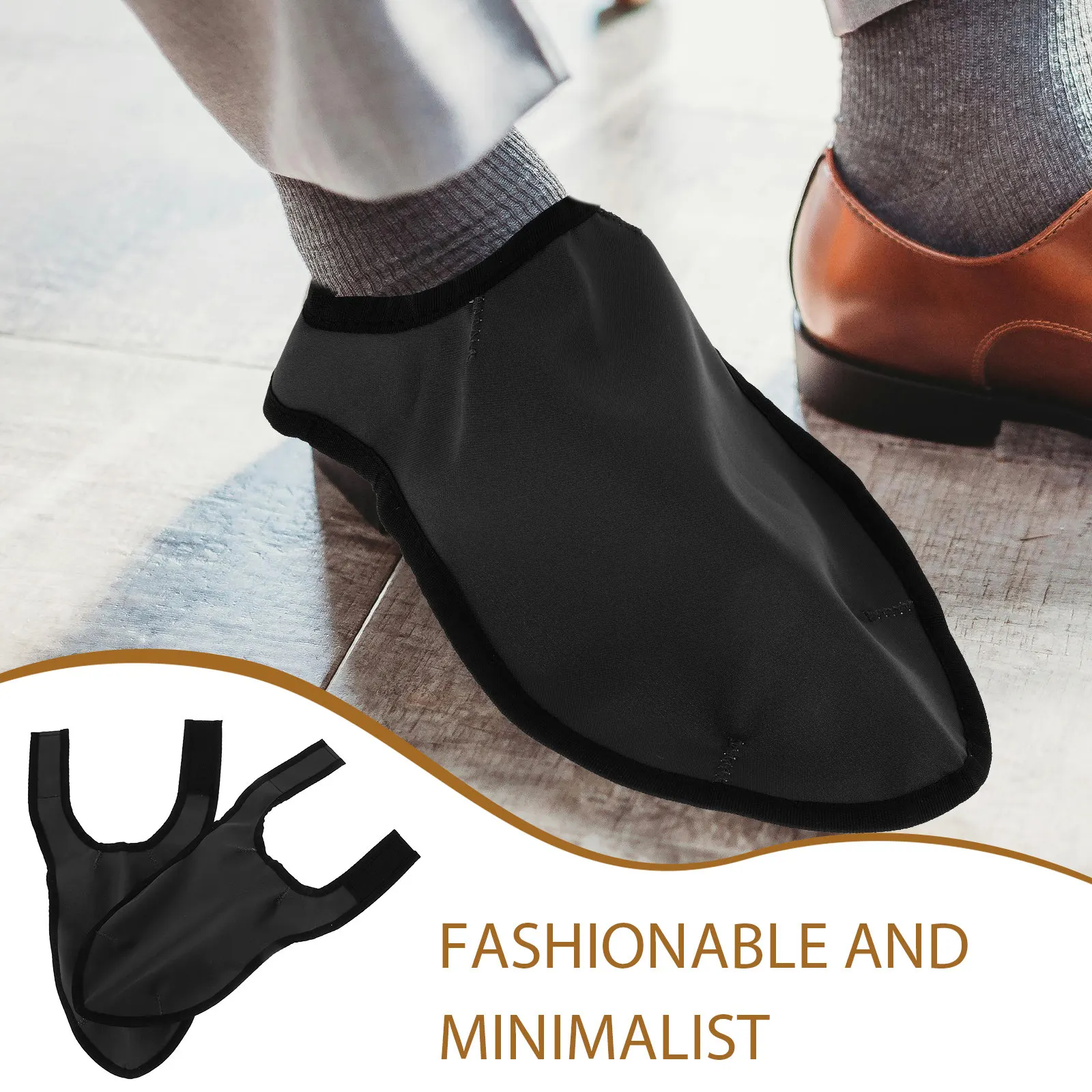 

1 пара защитных чехлов для обуви от волос и грязи для парикмахерских, водонепроницаемые, грязеотталкивающие, портативные, стильный дизайн