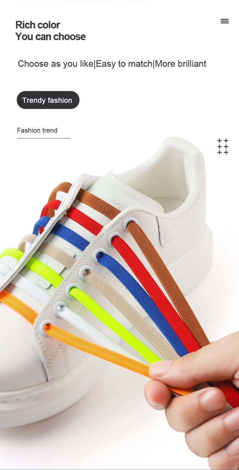 New Upgrades Widen 8MM Flat Elastic Laces Sneakers Shoelaces Without Ties Kids Adult Quick Lace Rubber Sports Shoestring 1Pair