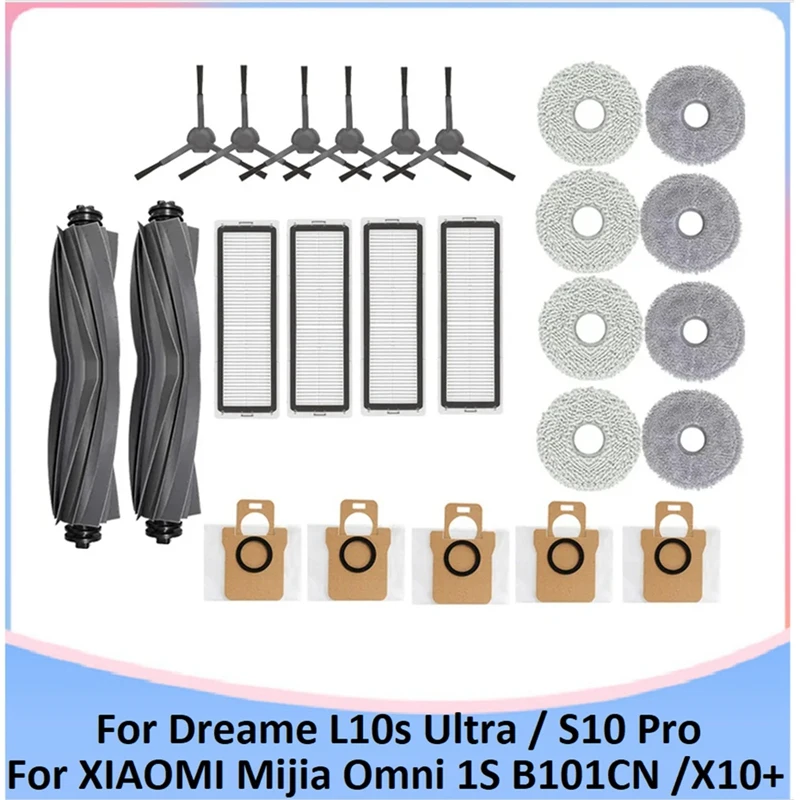

Комплект аксессуаров для Dreame L10S Ultra/L10 Ultra/L10S Pro для Xiaomi Mijia Omni 1S/B116/B101CN, запчасти для пылесоса
