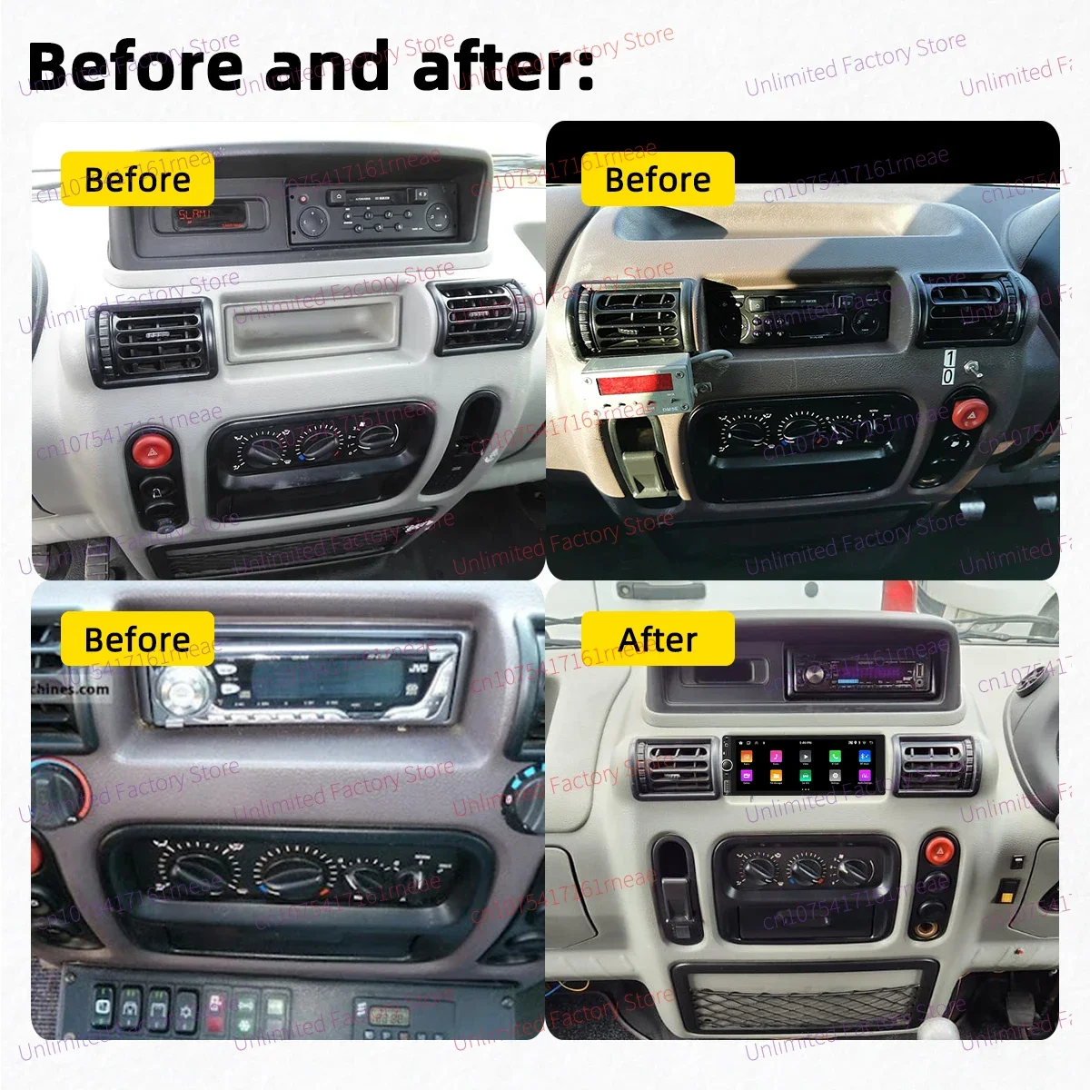 For Renault Mascott Master 2000-2004 1 Din Android Radio Carplay Android Auto 6.86