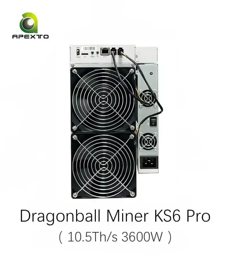 

Совершенно новый майнер DragonBall Miner KS6 Pro 10.5T 3600W для майнинга Kaspa