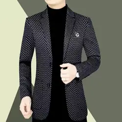 Mens Blazers Slim Fit Business Casual Men Suit Coat Button Travel Blazer Suit Jacket