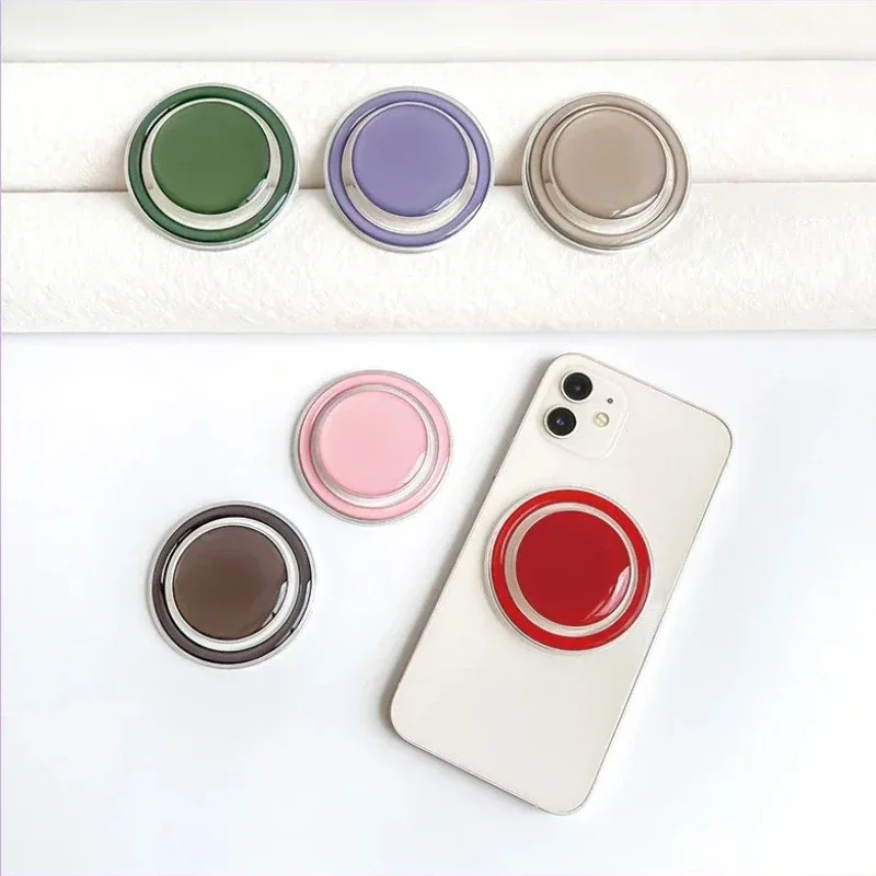 Supporto magnetico pieghevole per presa per telefono cellulare Supporto tascabile per IPhone 16 15 Samsung Xiaomi Supporto espandibile per dito con anello sicuro