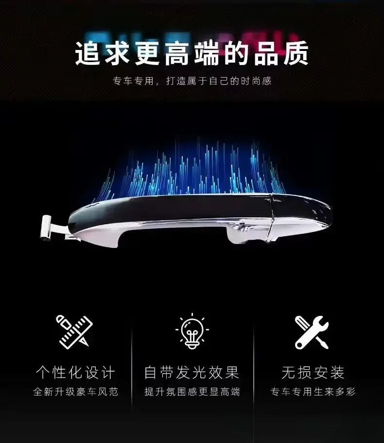 

Luxury LED Door Handle for Benz W447/Vito/V-Class/V-Klasse/METRIS/SPRINTER New Design Car Tuning Interior Kits Made of Leather