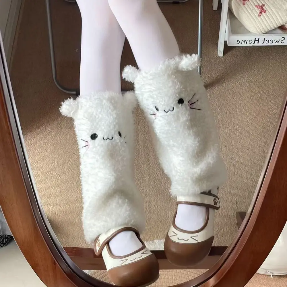 

Гетры с милыми мультяшными животными, разноцветные носки до середины икры, утепленные чехлы на щиколотке, осень и зима