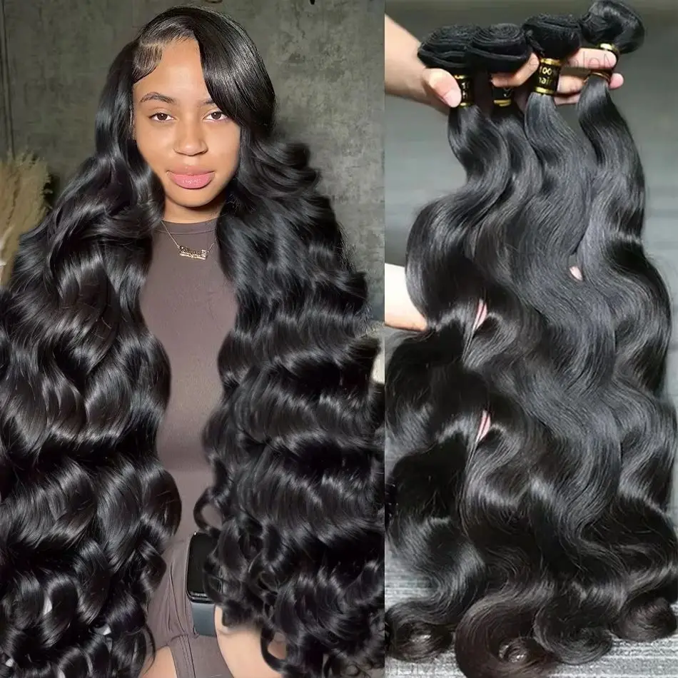 

Xcurly Body Wave Human Hair Bundles Remy Unprocessed Raw Virgin 100% Human Hair Water Wave Extensions 3 4 5 Bundles Deal