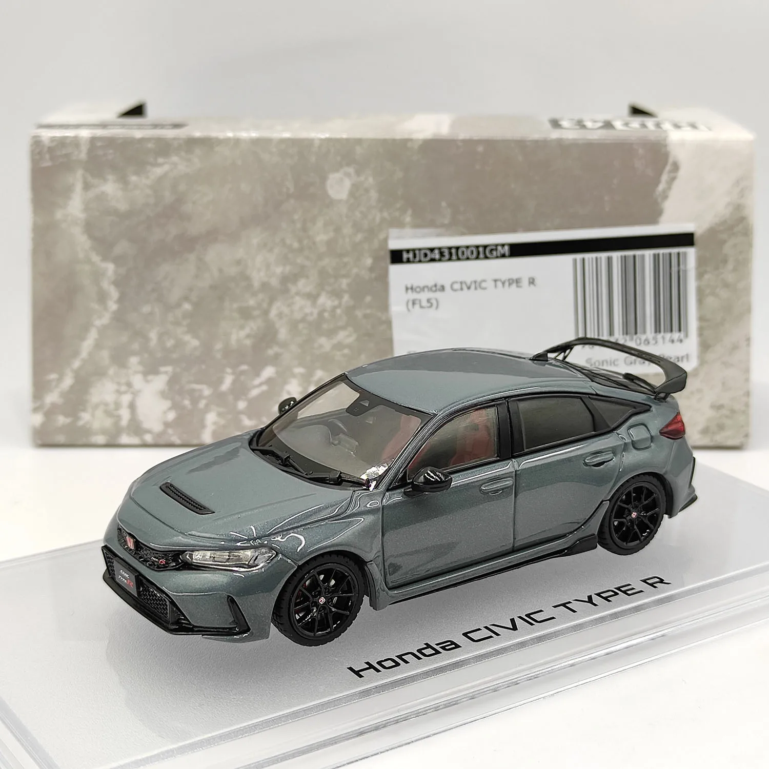 

Diecast 1:43 Scale HJ IG Hobby Japan Honda CIVIC TYPE R FL5 Alloy Car Model Collectible Toy Gift Souvenir Display Ornament