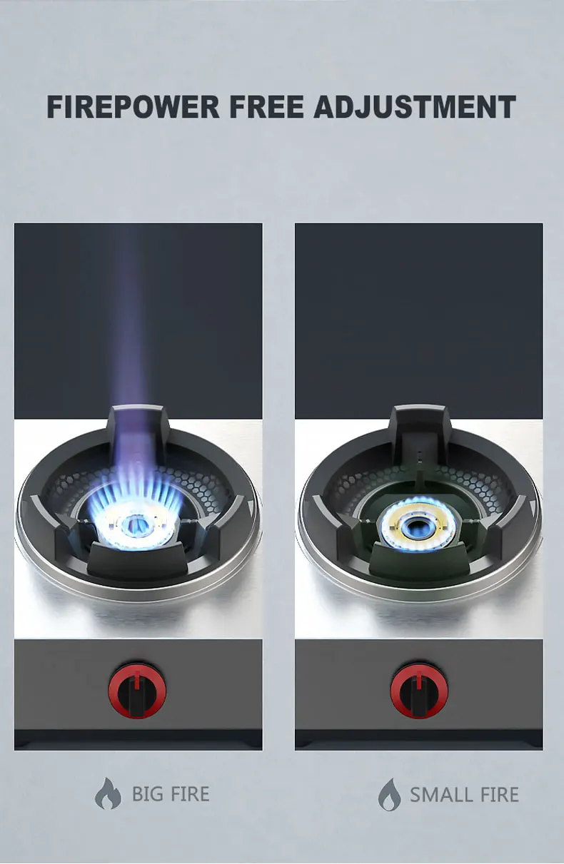 강력한 화력의 싱글 가스레인지 전자식 가스레인지 주방용 가스레인지