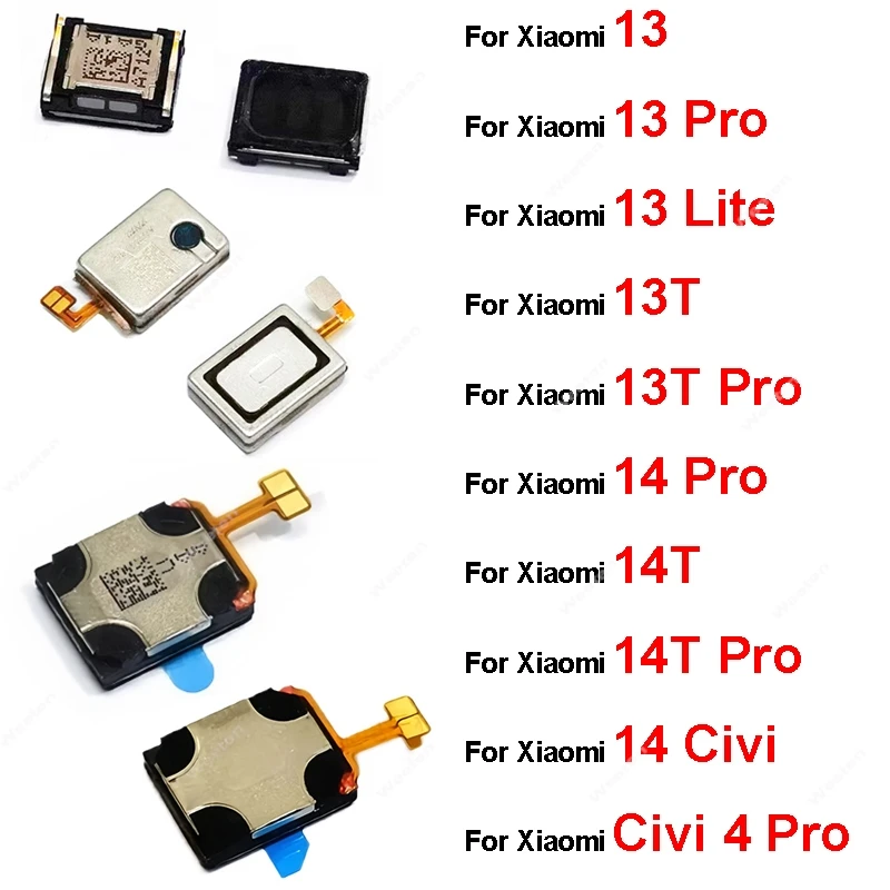

Запасные части для верхнего динамика для наушников Xiaomi 13 13T 14 14T Civi 4 Pro Mi 13 Lite, гибкий кабель