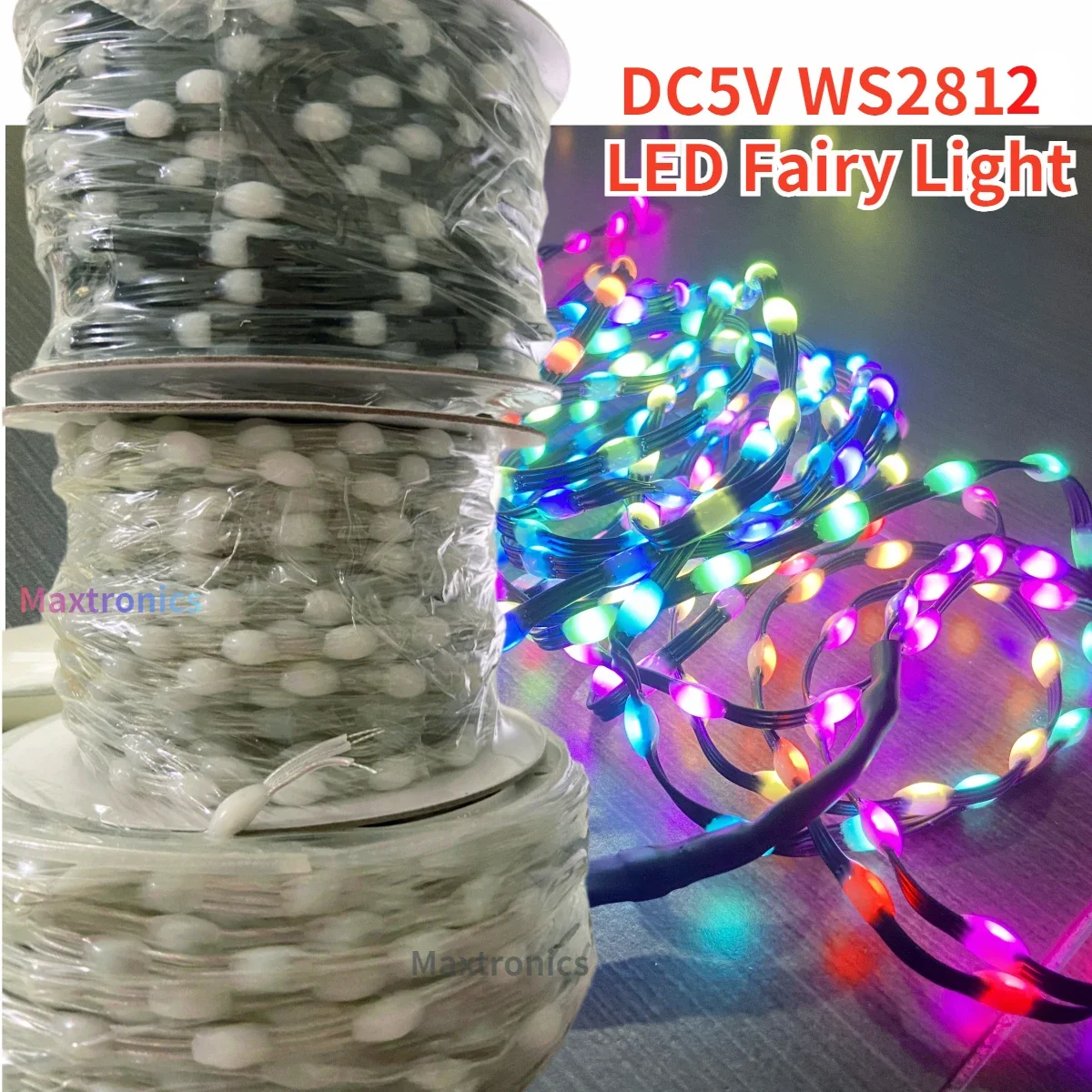 Imagem -05 - Led Pebble Pixel String Light Ip67 Impermeável Full Color Pitch Fairy Lamp Grb Dc5v Ws2811 15 mm 20 mm 25 mm 30 mm 50 mm 100 mm 10003000 Peças