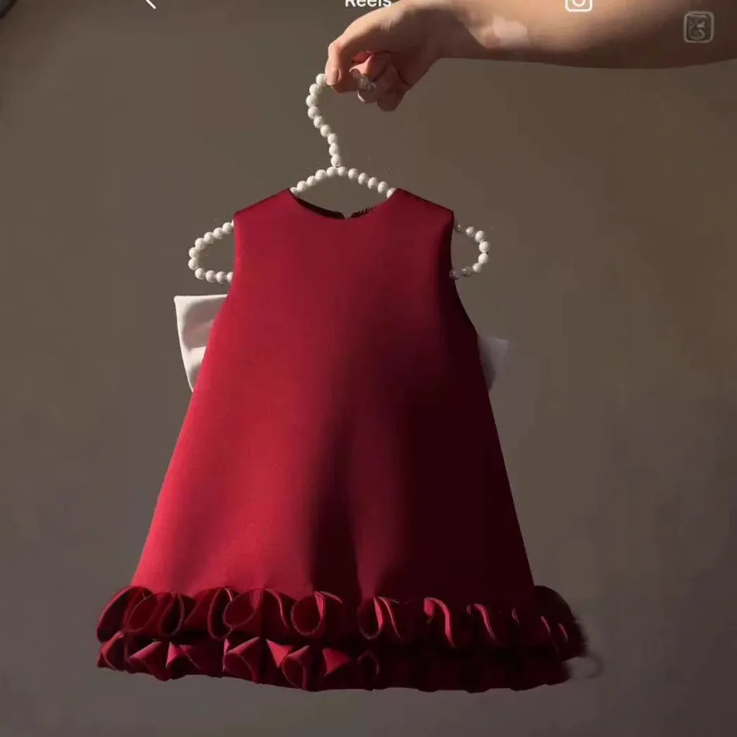 

Flower Girl Dresses Pink Tulle With Flowers Single Shoulder For Wedding Birthday Party Holy Communion Banquet Princess Gowns