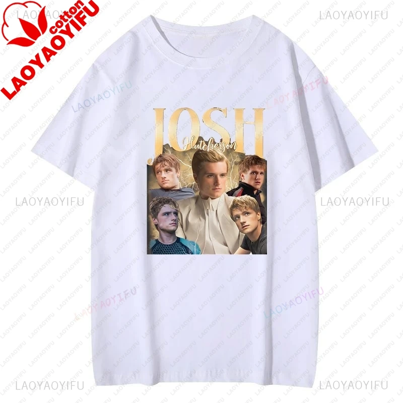 Star Josh Hutcherson, Classic Graphic Printed Shirt, Suitable for Fans and Everyday Wear, Unisex Fashion Casual Cotton T-shir
