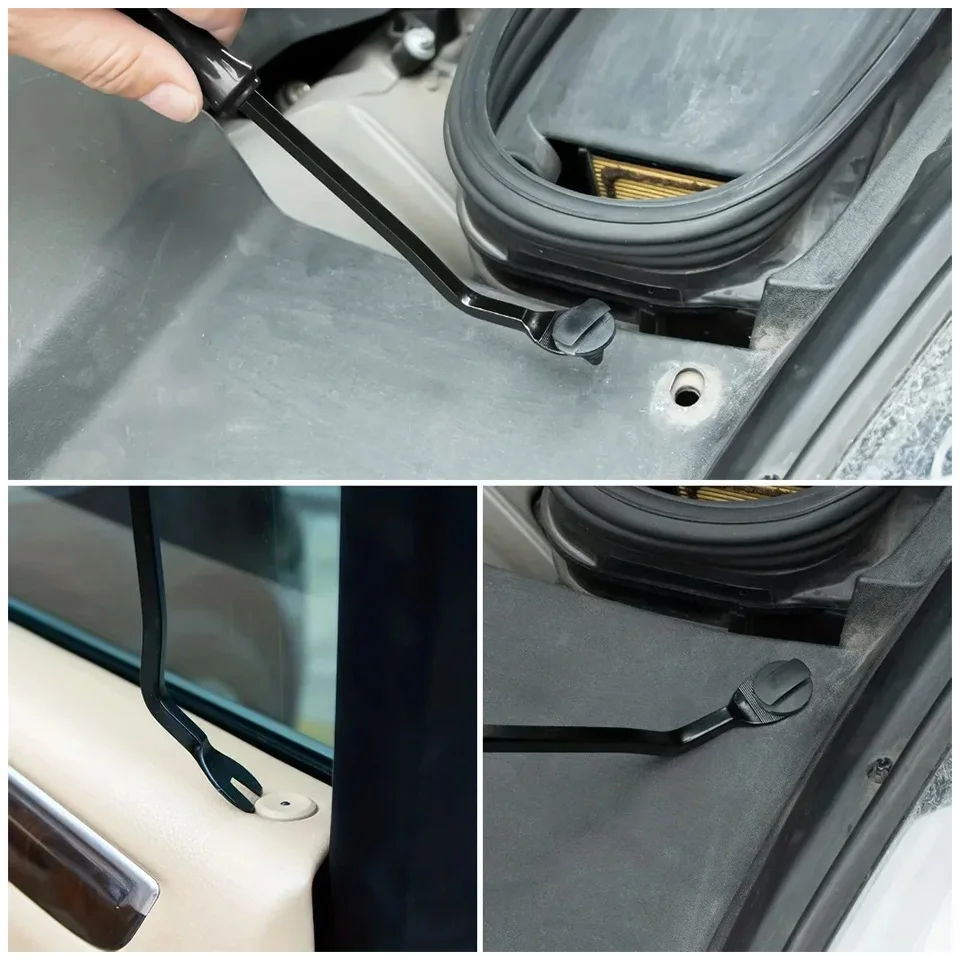 5 قطعة راديو السيارة البلاستيكية ستيريو أداة إزالة الصواميل مشغل وسائط متعددة لوحة الكسوة داش تفكيك عدة السيارات الصوت المثبت حدق تجديد مجموعة #4