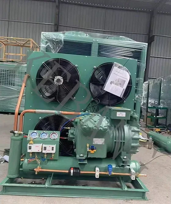 15HP 380V Open Type Freezer Reciprocating Compressor Cooled Condensing Unit Air Cooled Condenser Refrigerator Machinery