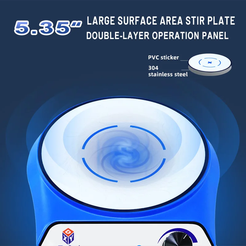LCD Digital Laboratory Magnetic Stirrer with two Stir Bar Home Mini Drink Sauces Coffee Mixer 3000/5000ml Vortex Equipment