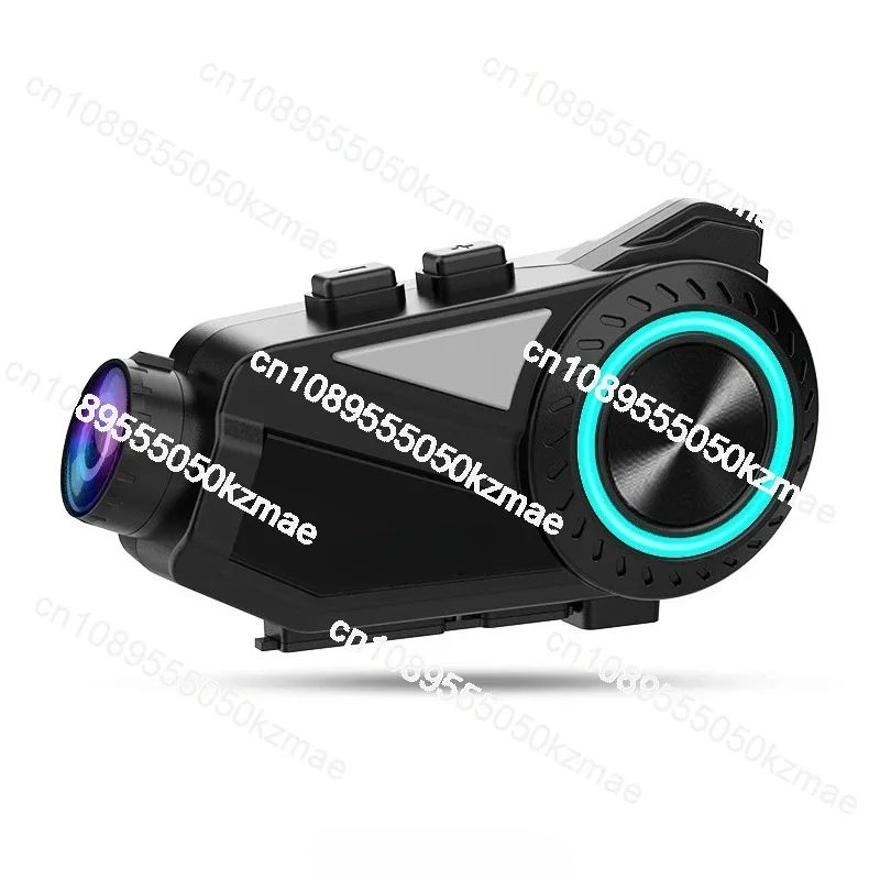 Motorcycle Bluetooth headset intercom system 1000-meter intercom, helmet-mounted wireless headset, noise reduction microphone