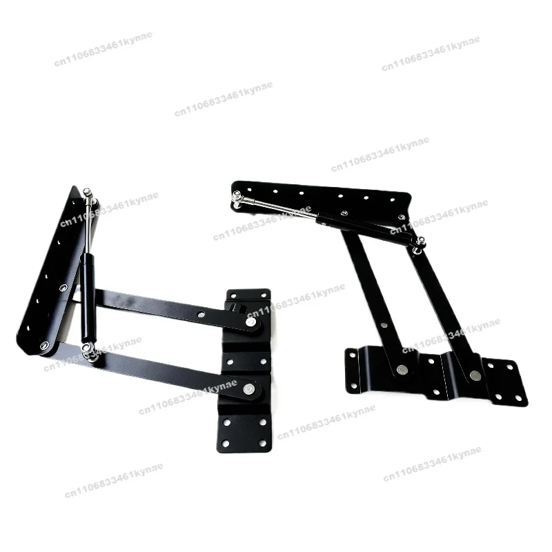 Iron Gas  Lift Hinges with Hydraulic Damping Soft Closure for Smooth Silent Table Height Adjustment Coffee Tables