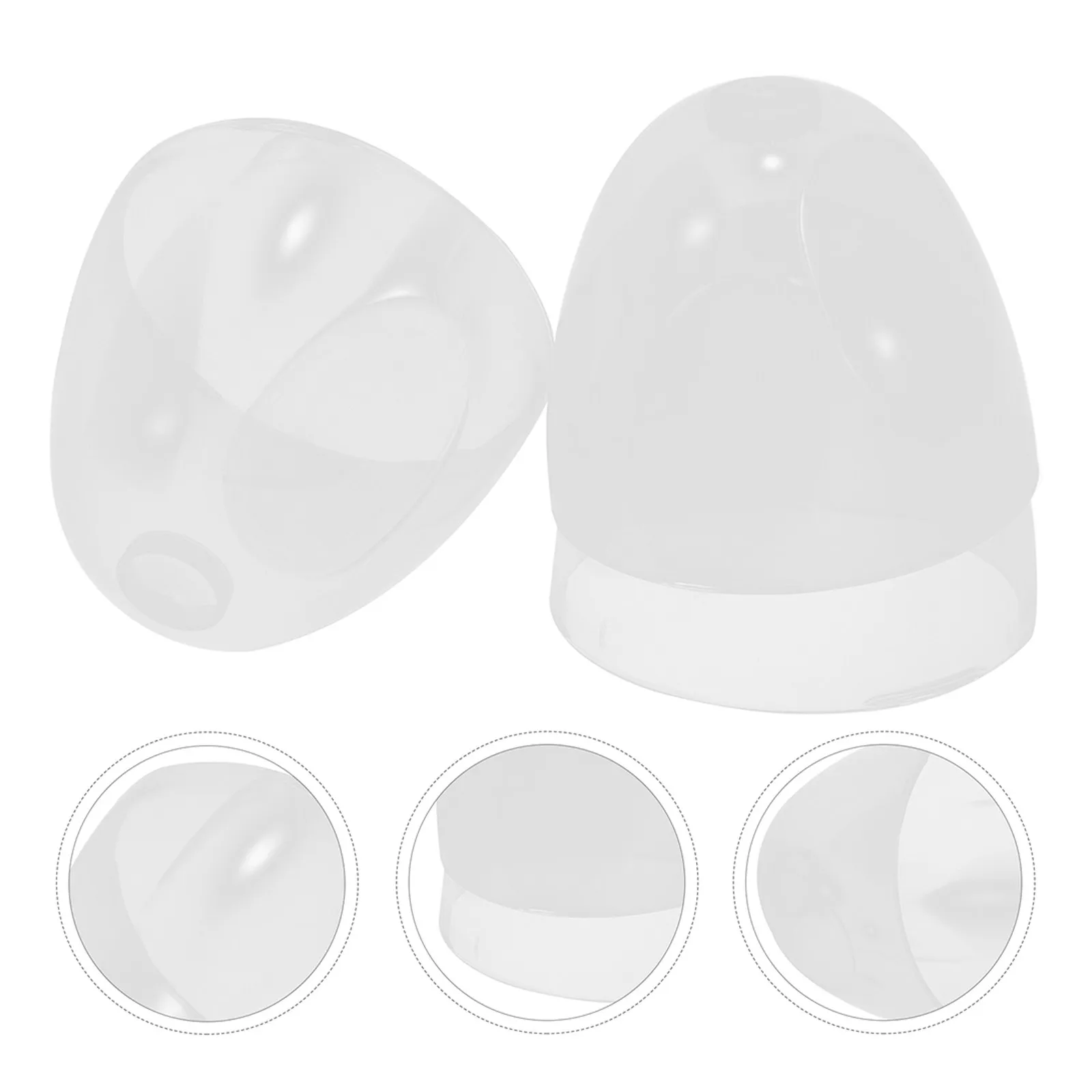 

4Pcs Wide Neck Reusable Plastic Caps Replacement Lids for Baby Feeding Bottles Dome Cap Supplies for Newborn Care