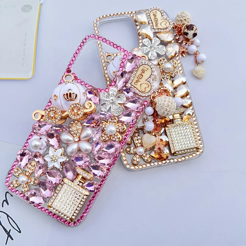 

Handmade Cover for Samsung, Jewelry Pumpkin Car Bling, Sparkly Crystal Diamond Case for Samsung A70S, A52, A71, A51, A72, A733