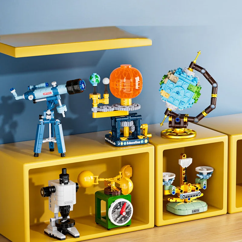 MOC الطوب تعلم العلوم اللبنات التعليمية للبنين لعبة لتقوم بها بنفسك تجميع نموذج مجموعات الهدايا كهدايا عيد الميلاد