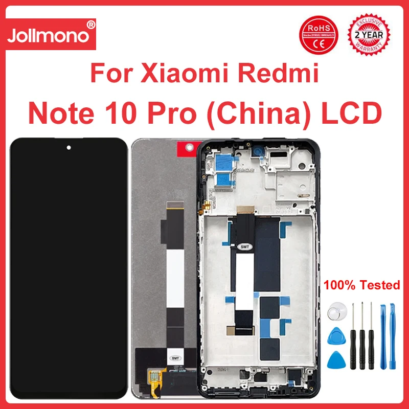 6.6''   Screen for Xiaomi Redmi Note 10 Pro (China) LCD Display Touch Screen Digitizers for Redmi Note10 Pro 5G