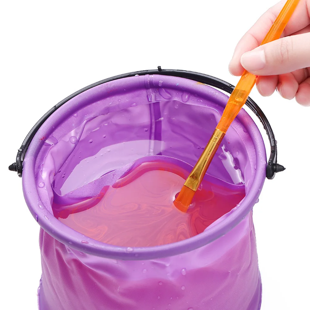 

Painting Sponge Brush Set Kids DIY Home Art Supplies Lightweight Grip Durable Varnishes Acrylic Watercolor Oil Tools School