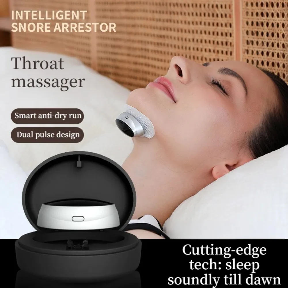 Anti-Snore Device with Dual-Pulse Stimulation Sleep Apnea Relief Snore Reduction Muscle Trainer for Silent Night