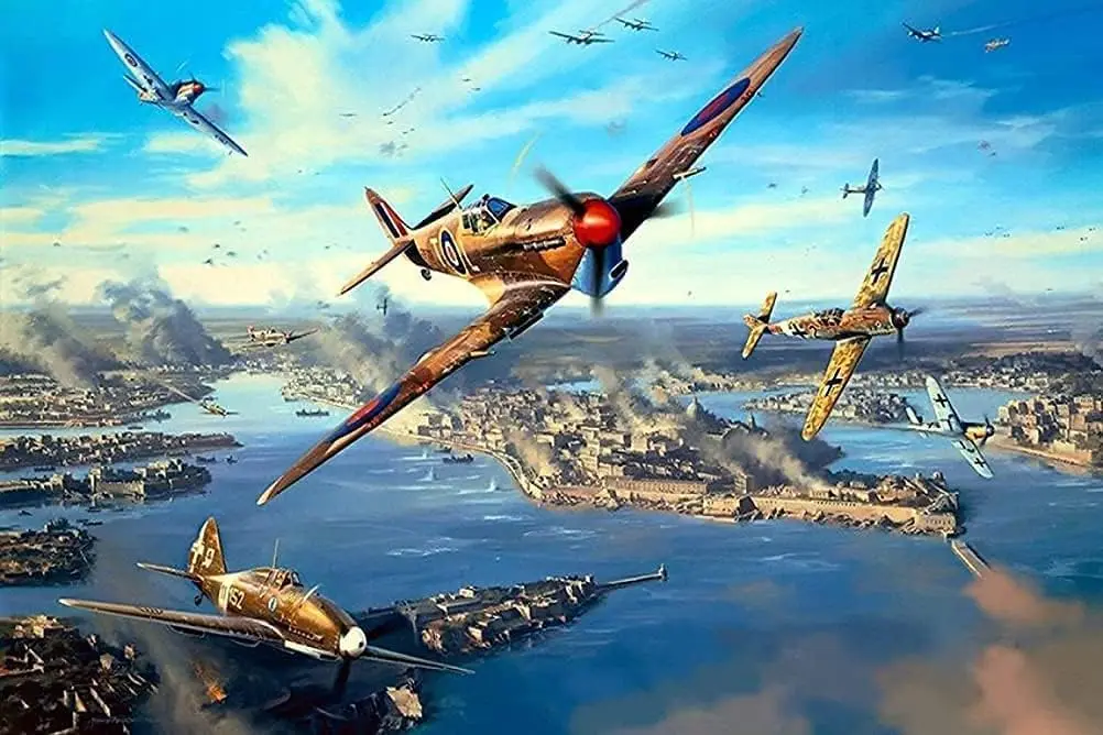 

Adult Fighter Plane Air Force The Second World War Jigsaw Puzzle 1000/500/300/120 Pieces Stress Relief Toys Wooden Puzzles Gifts