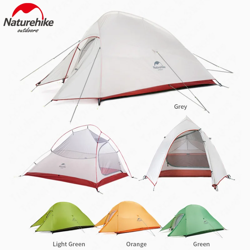 Imagem -05 - Naturehike-nuvem up Barraca de Camping Upgrade 20d 210t Tenda Ultraleve Duplo Folding Tarp Tent Pesca ao ar Livre Nh17t001-t