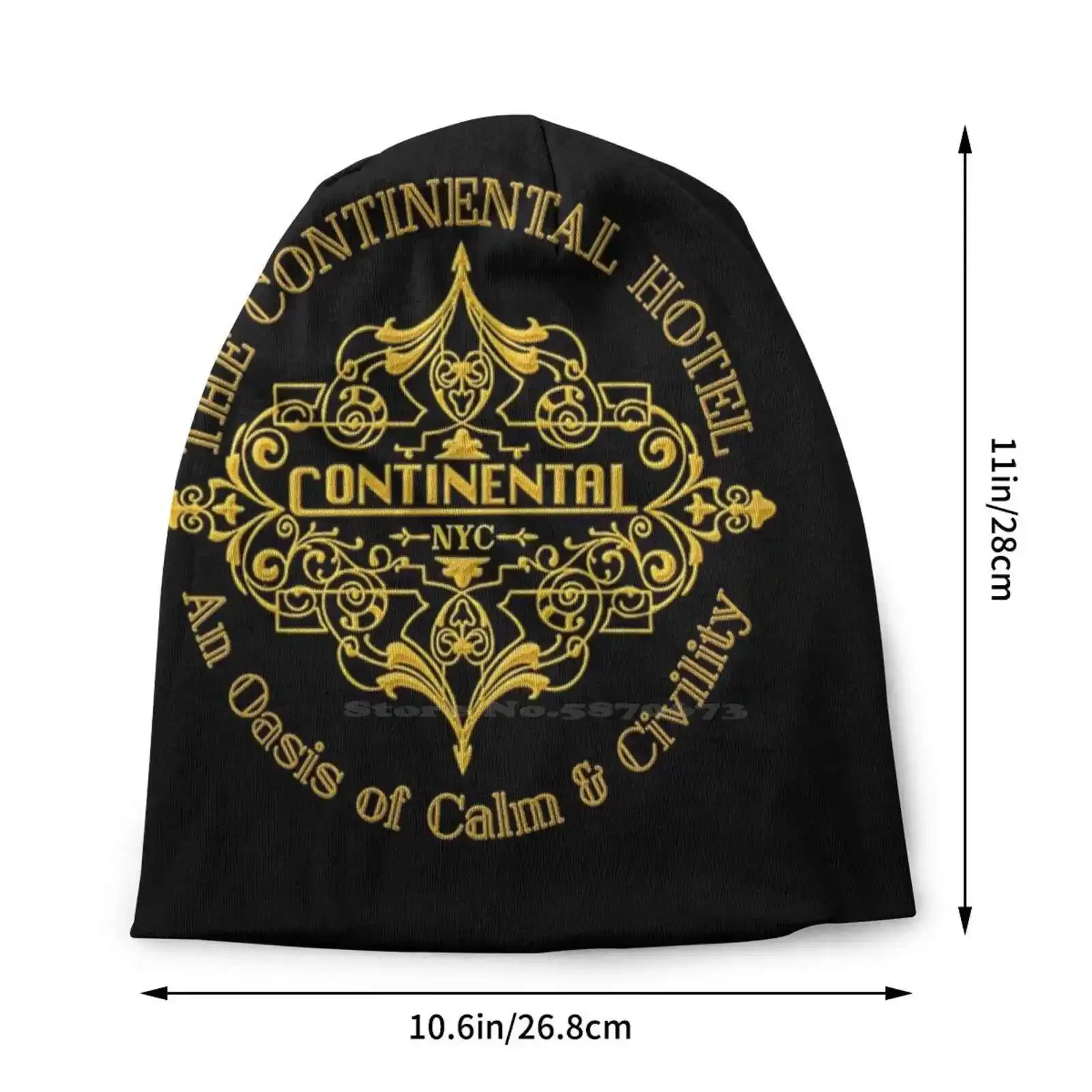 The Continental Hotel T-Shirt Knitted Hat Warm Beanie Outdoor Caps Wick Assassin Baba Yaga Boogeyman Bounty Hunter Daisy Keanu