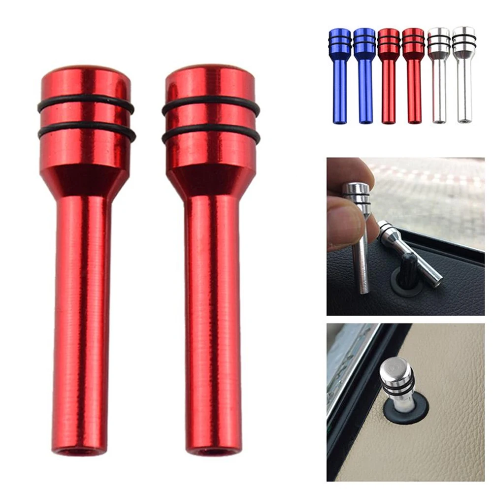 2Pcs Universal Car Security Door Lock Picking Latch Pins Car Door Lock Pin Door Lock Rod Car Knob Pull Security Insurance