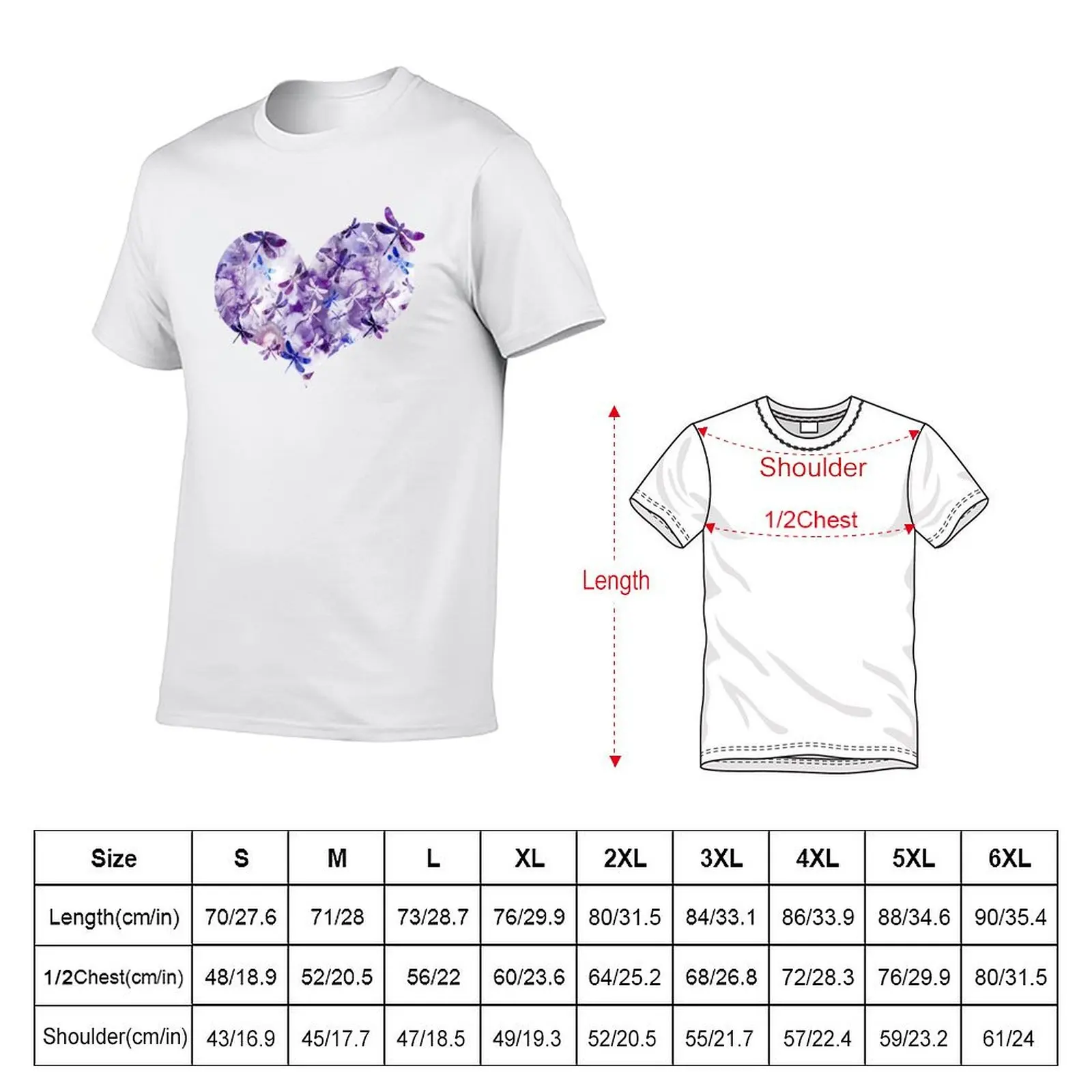 Ultraviolet Purple - Dragonfly Lullaby T-Shirt Lightweight Sport Basic T-Shirt