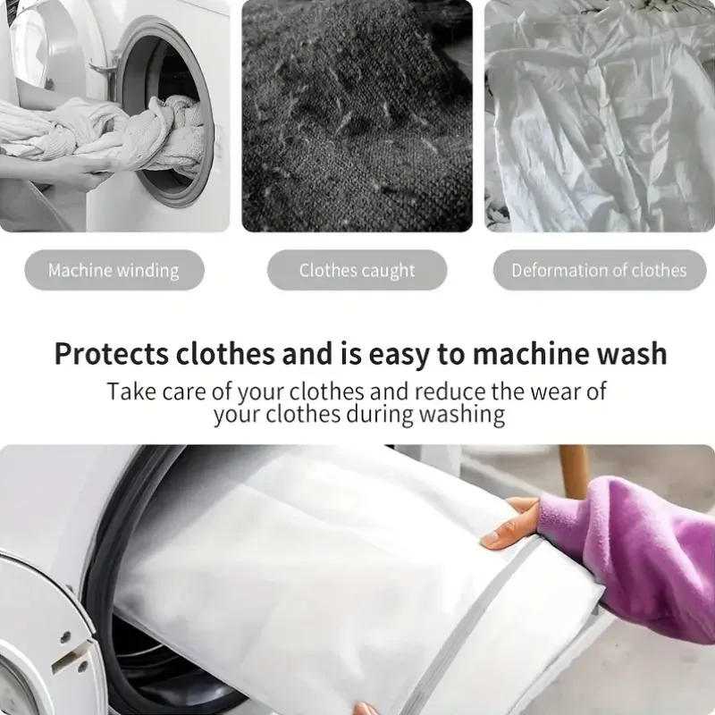 3 قطع من أكياس الغسيل الشبكية البيضاء المتينة على شكل قرص العسل من أجل حقيبة غسيل دقيقة متينة وقابلة لإعادة الاستخدام