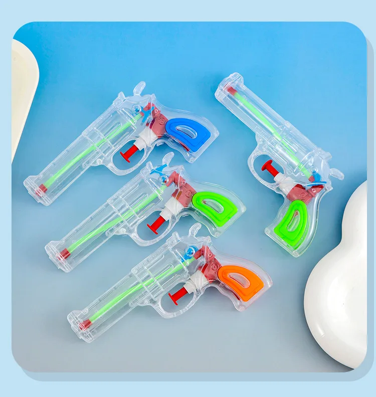

Mini Water Gun Summer Outdoor Water Spray Gun Pull High Pressure Range Beach Pools Water Fun Play Small Toys Children 14cm