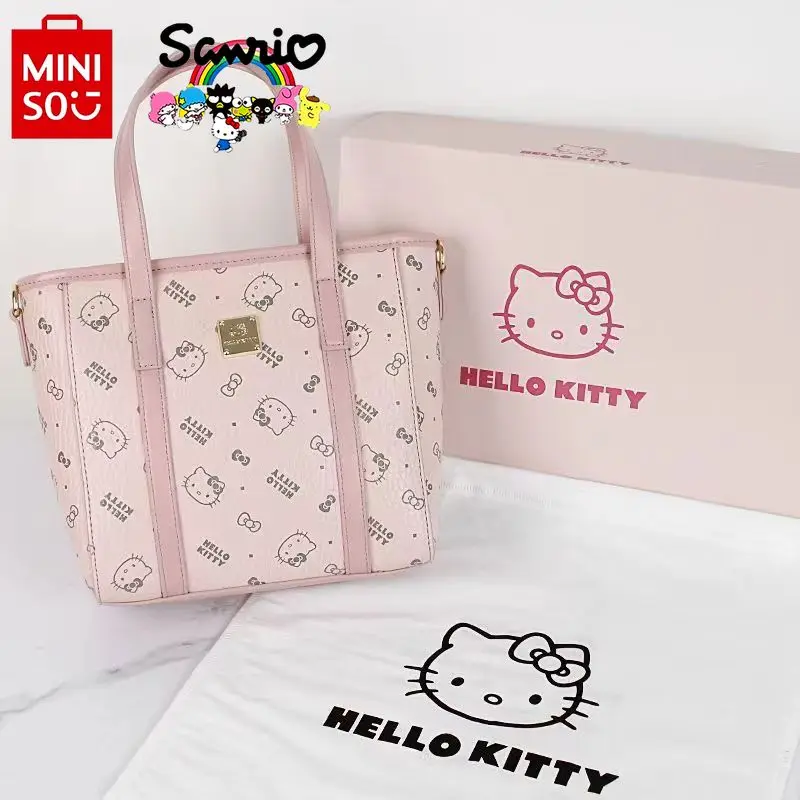 

HelloKitty New Women's Handbag Fashion High Quality Women's Shoulder Bag Cartoon Versatile Large Capacity Women's Commuter Bag