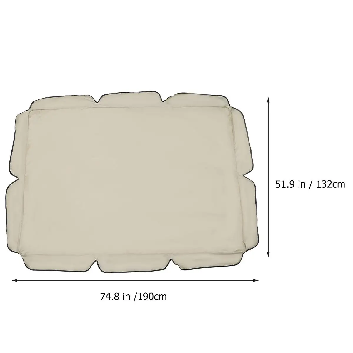 

Крышка для качелей, водонепроницаемый пылезащитный садовый стул, абажур, бежевые детские стулья, уличный навес, сменный полиэстер, PA-покрытие, УФ-излучение