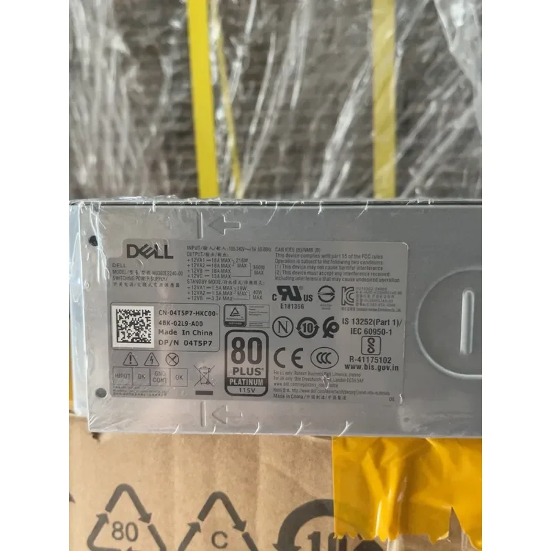 for DELL H360ES240-00 360W White Gold Power Supply Unit PSU Compatible with Desktop PC Computer Replacement Part