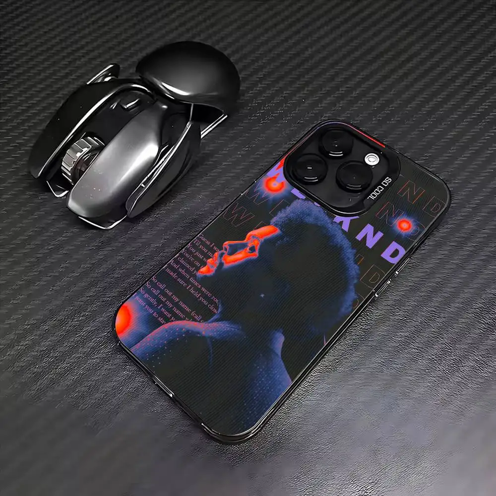 Singer The W-Weeknd Phone Case For iPhone 17, 16,15,14,13,12,11 Plus,Pro Max, Colorful Silver Funda Cover