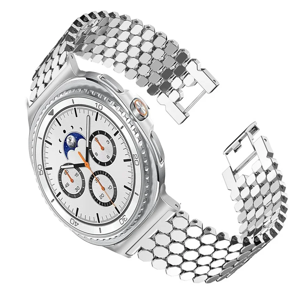Hochwertiges Edelstahl-Armband für Samsung Galaxy Watch 9/8/8 Classic 46mm 40 44mm Metall-Uhrenarmband für Samsung Ultra 2/2025 – Detail 3