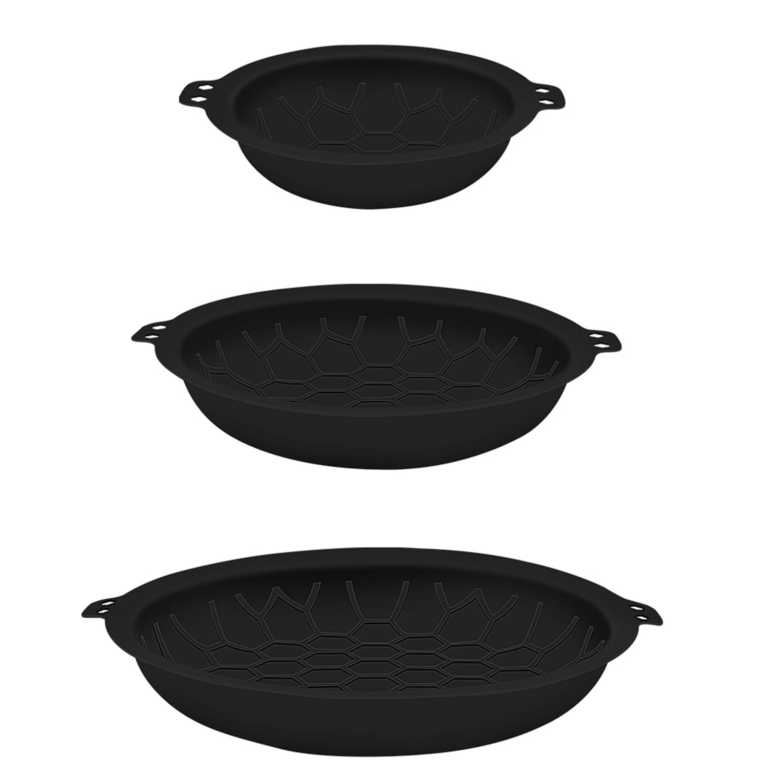 Black Silicone Pan Protective Pad Stacking Dividers Cookware Separator Protector for Kitchen Home Restaurant