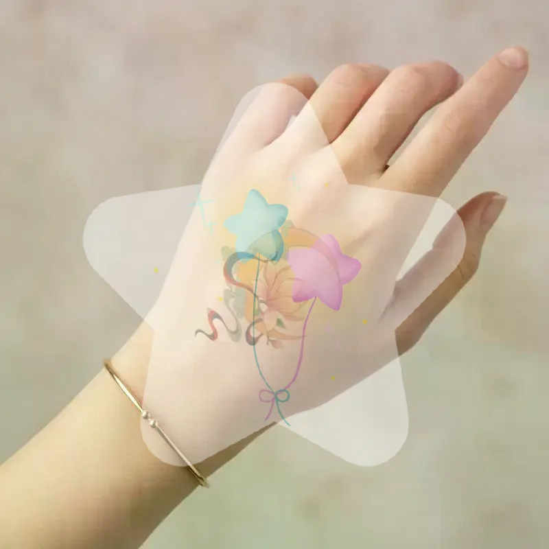 Chinese Style Temporary Tattoo Stickers Waterproof Long Lasting 5 Sheets Vintage Pattern for Retro Outfit Matching