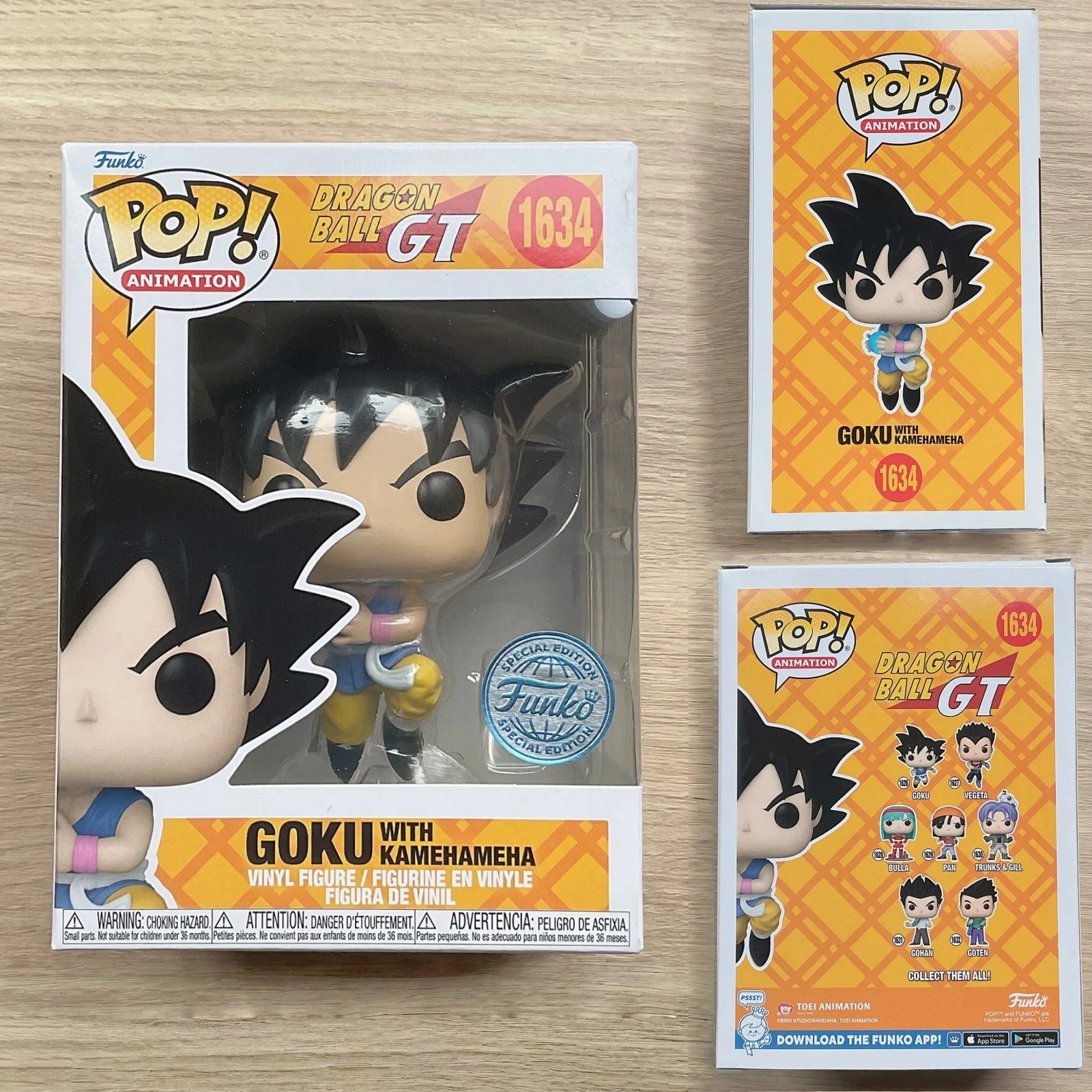 Figura de SUPER SAIYAN 3 GOKU # 1633 - Goku con Kamehameha Dragon Ball GT Funko Pop Figuras oficiales genuinas de edición limitada