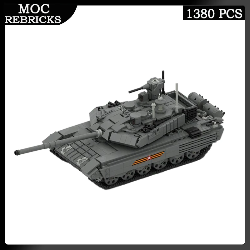 

Russia Military Vehicle Series T-90 M MBT Main Battle Tank MOC Building Block Brick DIY Toys Model Children Birthday Gifts