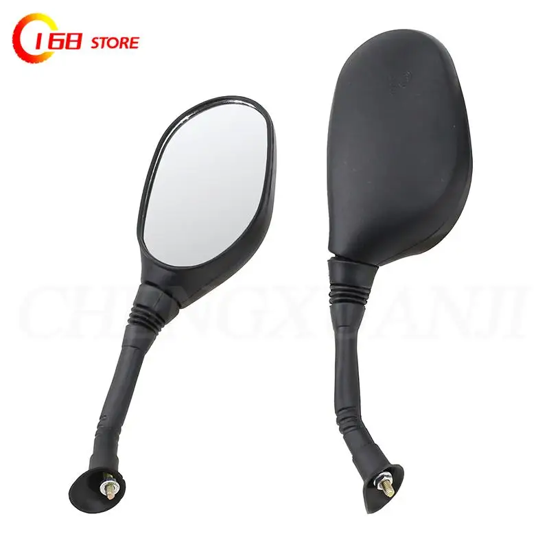 2Pcs/Pair Universial 6mm 8mm Motorcycle Mirror Scooter E-Bike Rearview Mirrors Electromobile Back Side Convex Mirror