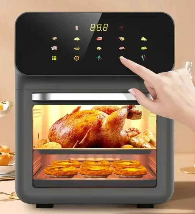 

9L Oilless Convection Roaster Electric Dual Control Digital LCD Touch Smart Air Fryers